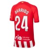 Maillot de Supporter Atlético Madrid Barrios 24 Domicile 2023-24 Pour Enfant